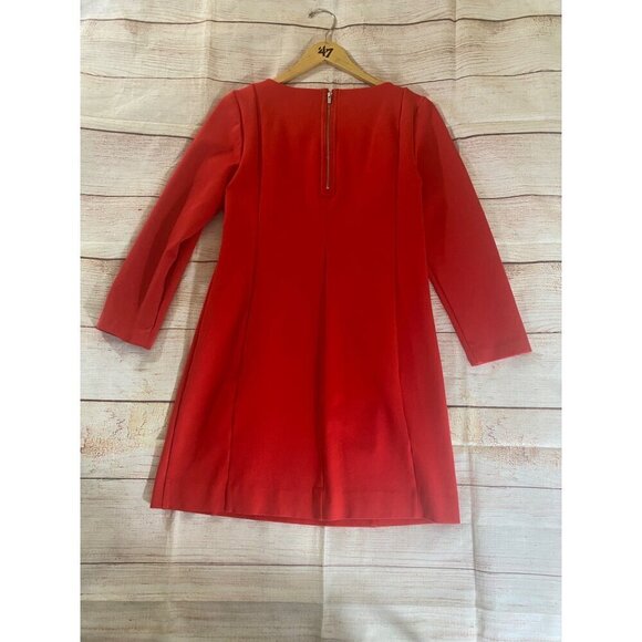 J.Crew Women's Thick Red Half Sleeve Midi Dress - Medium - Picture 10 of 13